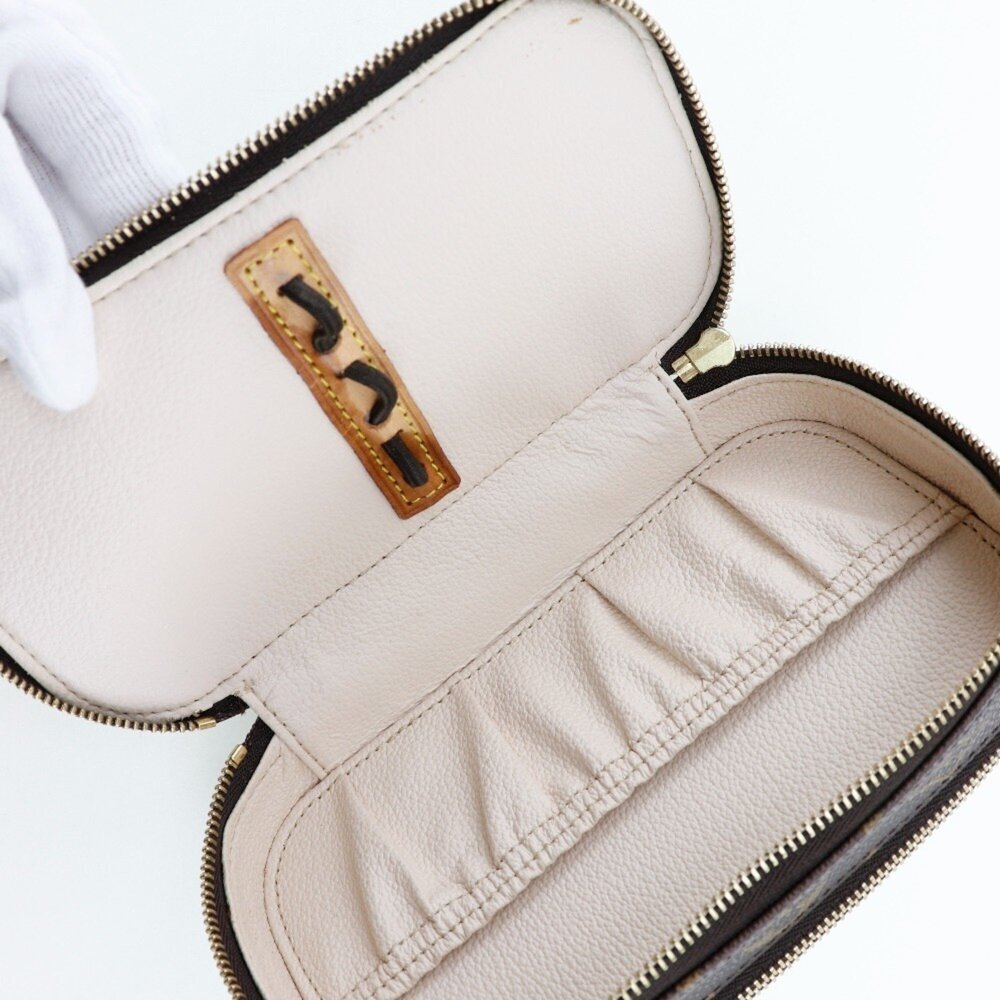 LOUIS VUITTON Authentic Brown Monogram Canvas Pouch - Picture 6 of 12